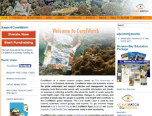 Tablet Screenshot of coralwatch.org